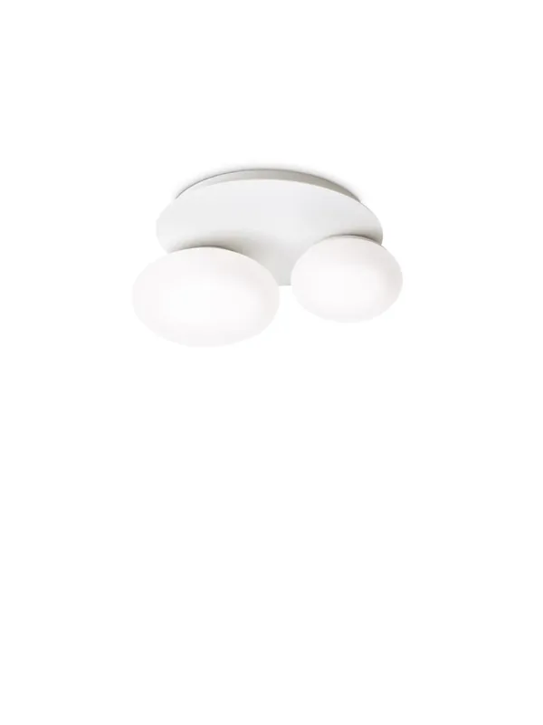 Plafoniera moderna design bianco con sfere a 2 luci DL1817 Offerta Speciale