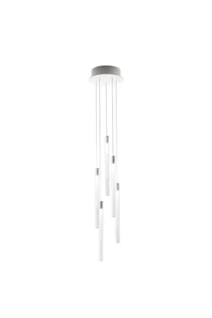 Compra Online Fabbian Multispot Tooby F32 A02 lampadario moderno 5 luci led