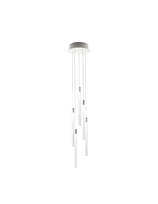 Compra Online Fabbian Multispot Tooby F32 A02 lampadario moderno 5 luci led