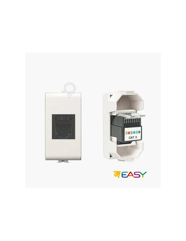 Presa telefonica RJ11 plug 6/4 RJ12 6/6 1 modulo compatibile Matix Ultimissimo Modello
