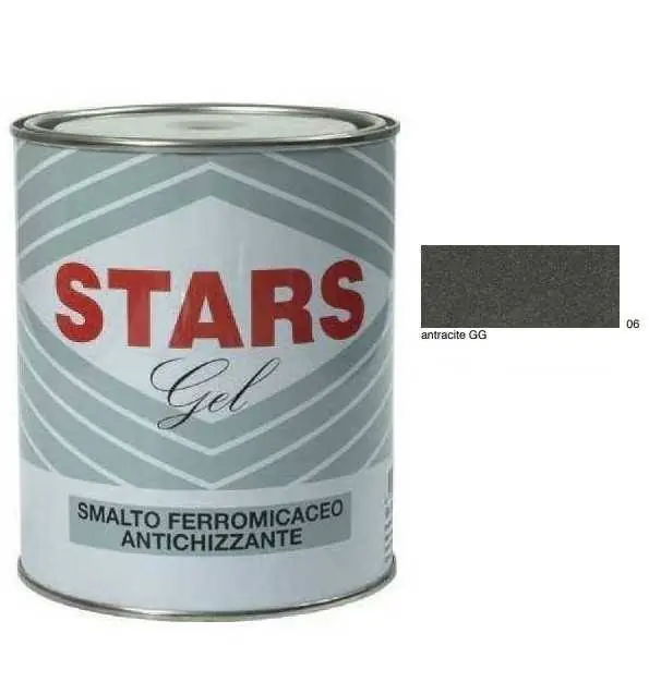 STARGEL FERROMICACEO SMALTO ANTIRUGGINE 750ml Grana Grossa ANTRACITE Pagamento Sicuro