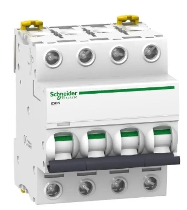 Promozione Interruttore magnetotermico Schneider Electric Acti9 iC60N 4P 10A 6000A curva C -A9F79410