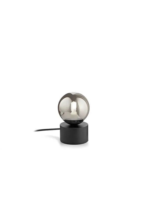 Lumetto moderno design minimal nero con sfera 1 luce DL1792 Acquista Ora