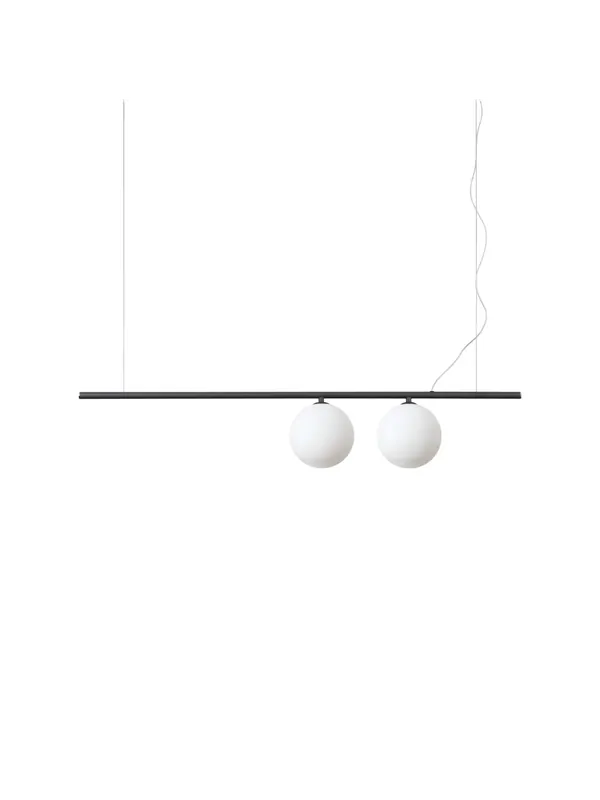 Super Prezzo Lampadario moderno design minimal nero con sfere 2 luci DL1786