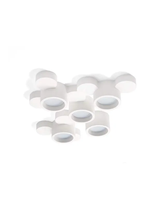 Sforzin Tecnico Chio T264 plafoniera moderna in gesso Consegna Rapida