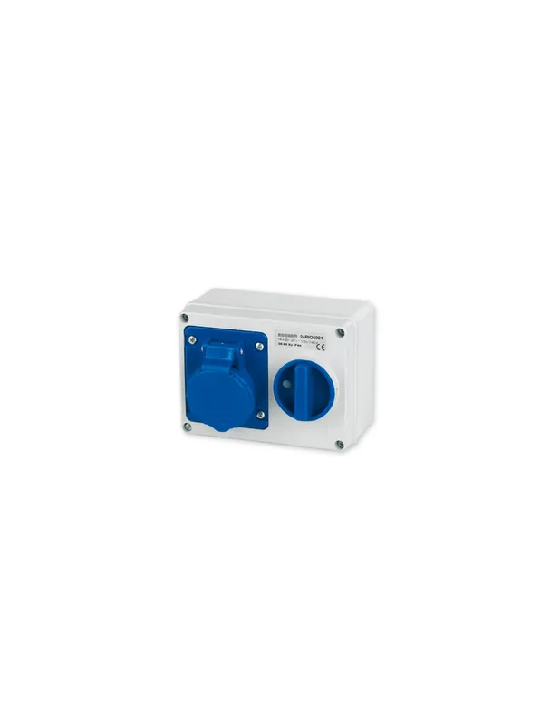 Più Venduto Presa interbloccata elettrica da parete 220v blu cee 16aip44 master