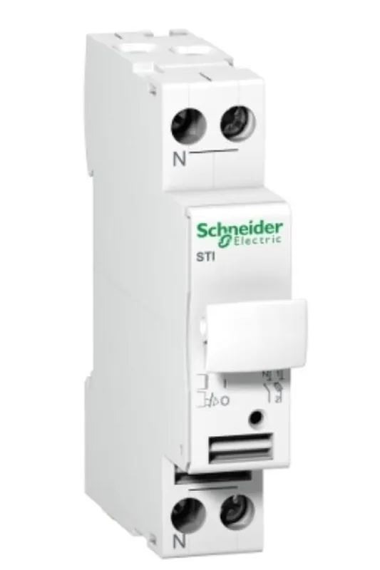 Base portafusibile Schneider Electric Acti9 STI 1P+N 500Vca - A9N15646 Quantità Limitata