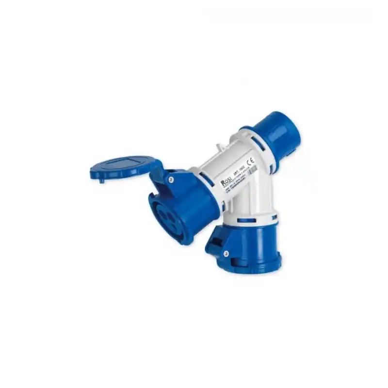 rosi moltiplicatore mobile a 2 uscite con spina 16a 50 60 hz ip44 tensione 220v 1602 adattatore da cantiere 1602 Promozione
