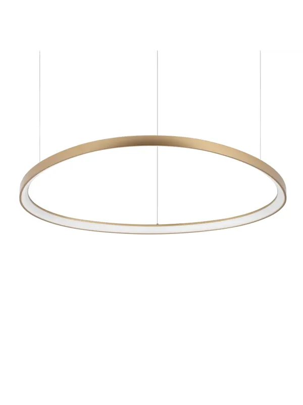 Lampadario a led design moderno d.105cm per ufficio soggiorno oro DL1778 Must-Have