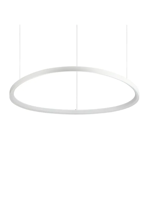 Lampadario a led design moderno d.105cm per ufficio soggiorno bianco DL1776 Offerta