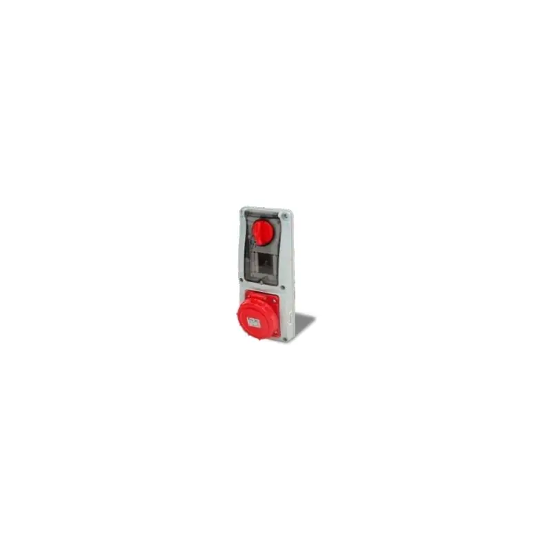 rosi presa interbloccata rossa ip67 3p+t 32a 380v con portafusibili verticale 4p 16.3332R6-I Nuova Collezione