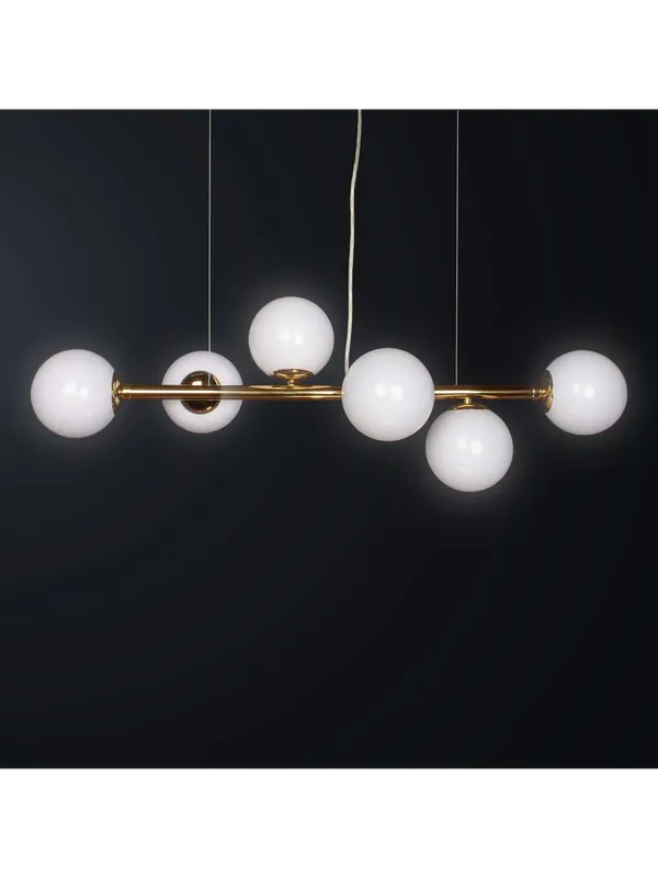 Lampadario moderno contemporaneo oro con sfere 6 luci BGA 3405 Affare