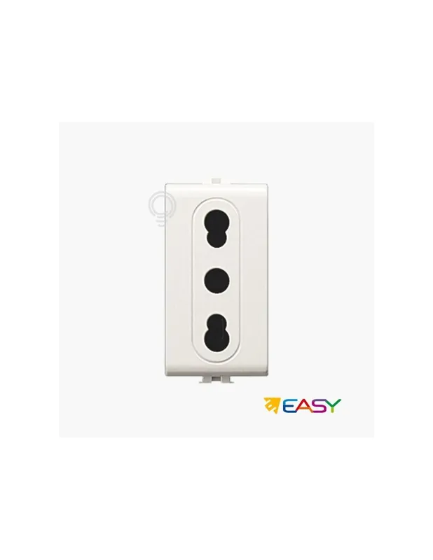Presa elettrica sicurezza bipasso 16a 2p+t compatibile matix Novità