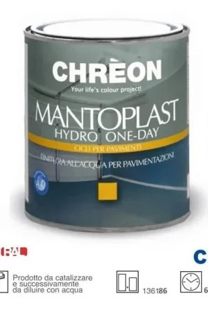 Smalto per pavimenti Mantoplast Hydro One Day Satinato 750ml Blu Lapislazzulo Ordina Subito