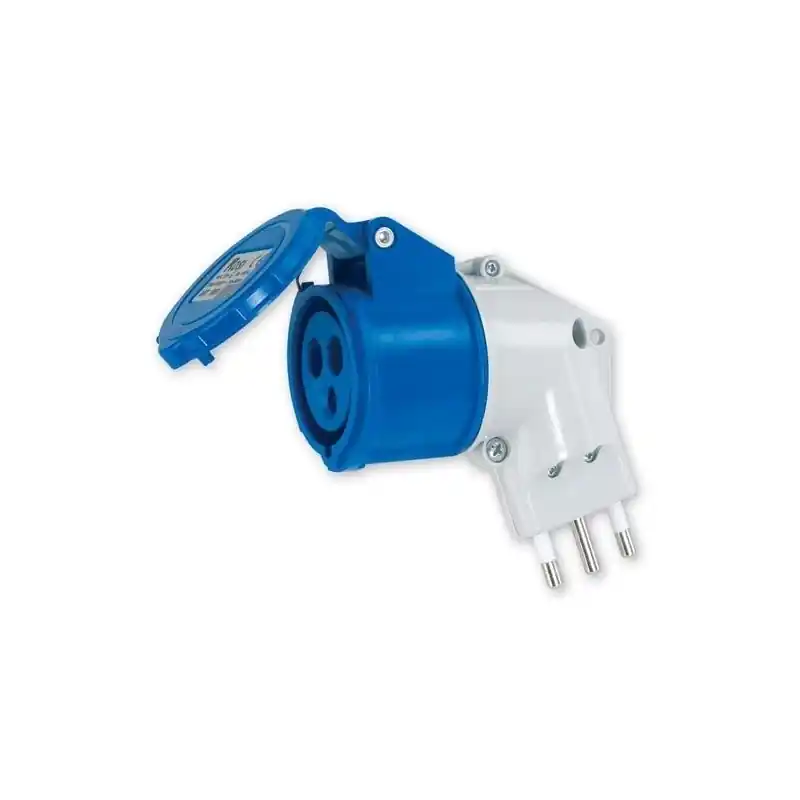 rosi adattatore riduzione industriale spina 16a + presa cee 16a 220v ip44 1869 Scelto Dai Clienti