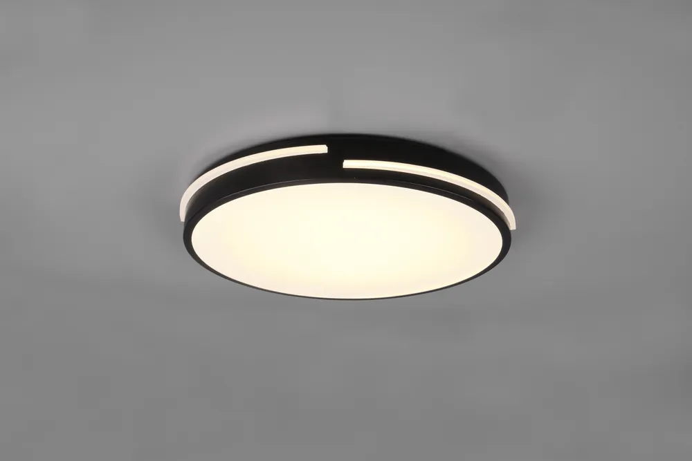 Pagamento Sicuro TACOMA PLAFONIERA LED BORDO NERO CON TELECOMANDO MULTIFUNZIONE D.40CM