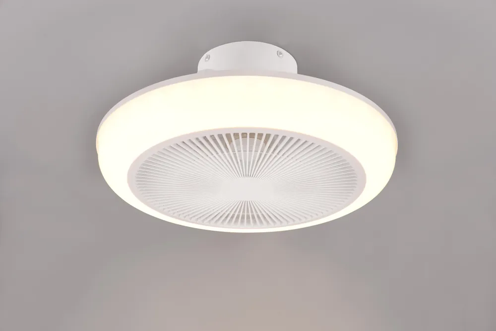 Ventilatore a plafoniera Trio Lighting Mjolby con effetto cielo stellato dimmerabiile - R67272101 Di Tendenza