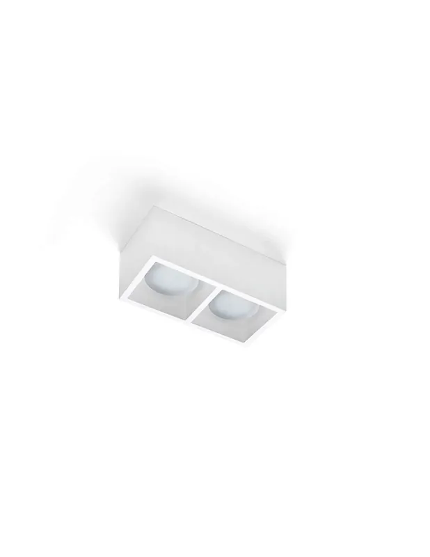 Sforzin Tecnico Mylasa T295 plafoniera moderna in gesso a due luci Prezzo Conveniente
