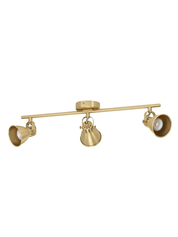 Saldi Plafoniera moderna con faretti design oro orientabile a 3 luci GL1674