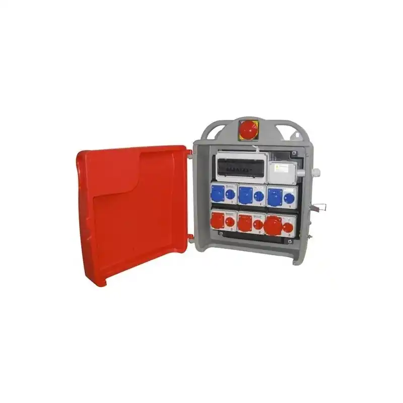 rosi quadro da cantiere certificato asc con 6 prese interbloccate pulsante di sgancio emergenza ip67 35kw rosi 3102e Super Prezzo