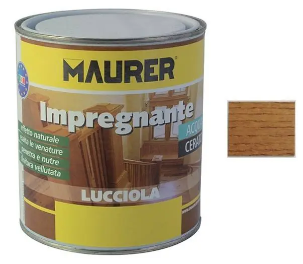 Impregnante per legno all‘acqua effetto cerato MAURER 750ml Douglas Popolare