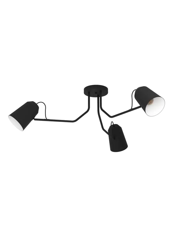 Prezzo Conveniente Plafoniera moderna minimal con faretti orientabili design nero GL1668