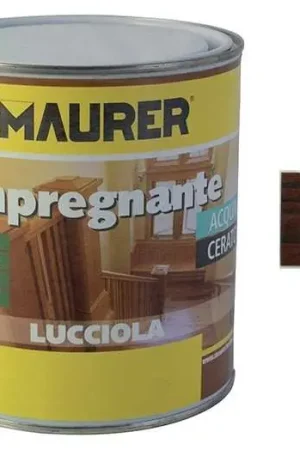 Quantità Limitata Impregnante per legno all‘acqua effetto cerato MAURER 750ml Castagno