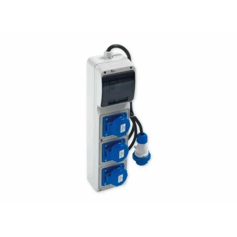 Spedizione Espresso rosi quadro asc da cantiere portatile con 3 prese ip67 monofase 16a 3 poli precablato con cavo 2260
