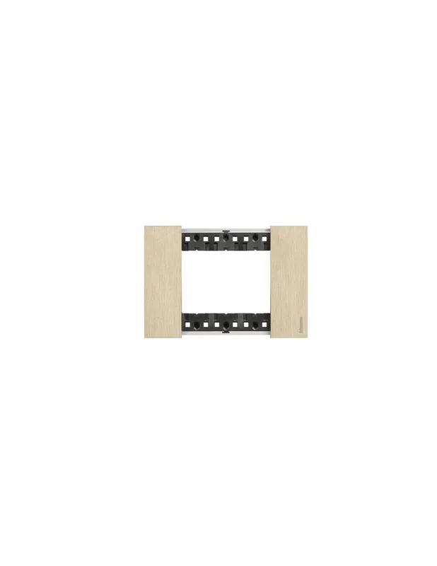 Placca 3 moduli living now oro materiale zama Prezzo Scontato