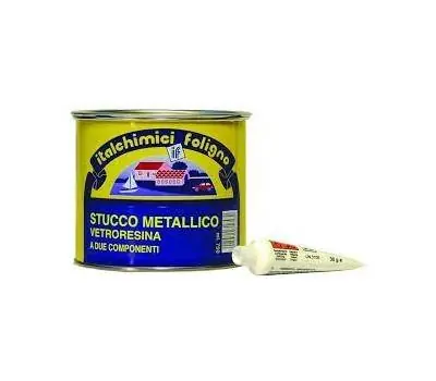 STUCCO METALLICO VETRORESINA con catalizzatore 125ml Esclusivo