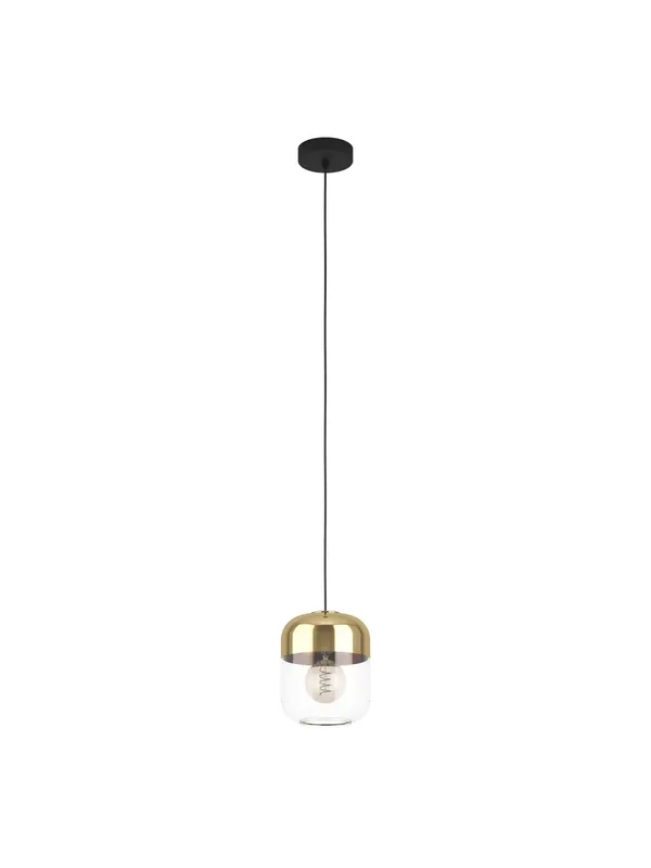 Scelto Dai Clienti Lampadario a sospensione moderno design vetro oro a 1 luce GL1651