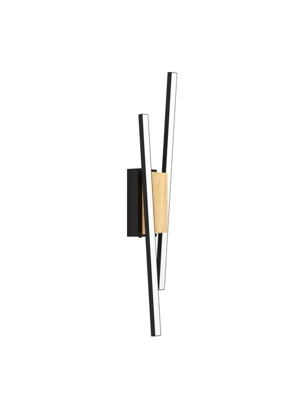 Miglior Prezzo Applique moderno a led design nero e legno chiaro GL1645