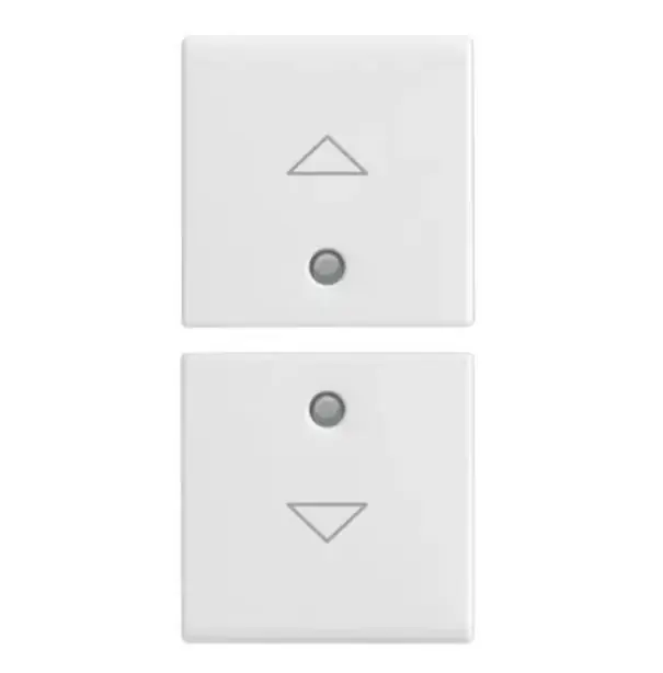 Ultimissimo Modello Due mezzi tasti Vimar Plana 1 modulo simbolo frecce bianco - 14751.2