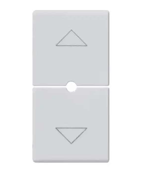 Popolare Due mezzi tasti Vimar Plana 1 modulo simbolo frecce silver - 14755.2.SL