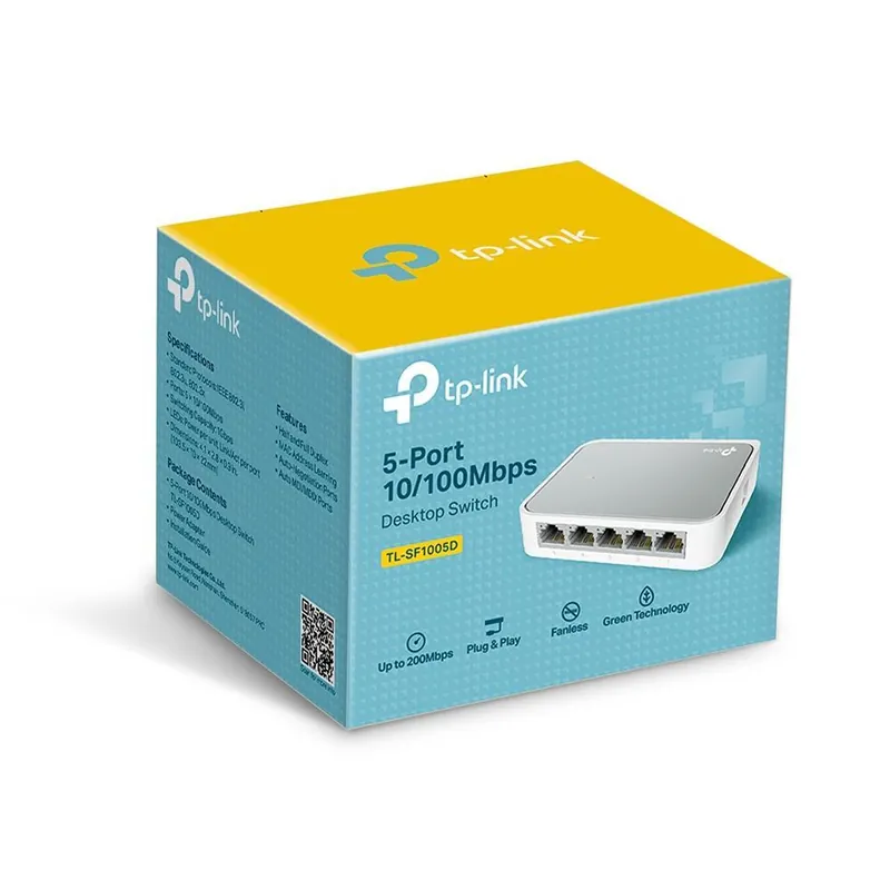 Switch Tp-link 10/100Mbps 5 porte RJ45 - TLSF1005D Soddisfatti O Rimborsati