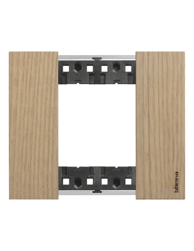 Placca 2 moduli living now rovere materiale legno Di Tendenza