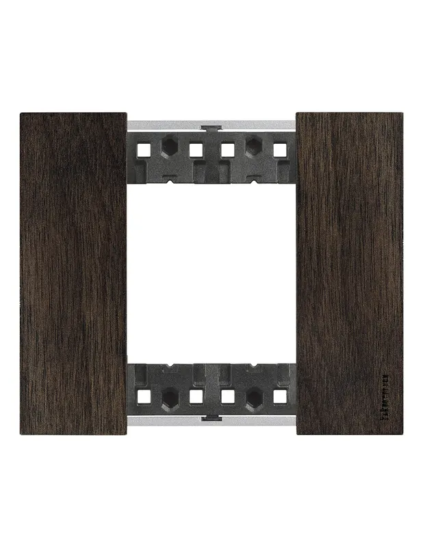 Placca 2 moduli living now noce materiale plastica bimaterica Offerta Lampo