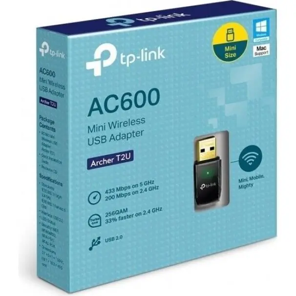 Adattatore USB Tp-link wireless dual band AC600 fino a 150 Mbps in 2.4Ghz - ARCHERT2U Compra Oggi Stesso
