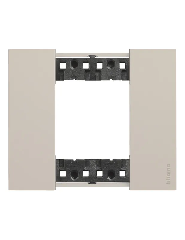Non Perdere Placca 2 moduli living now sabbia materiale plastica bimaterica