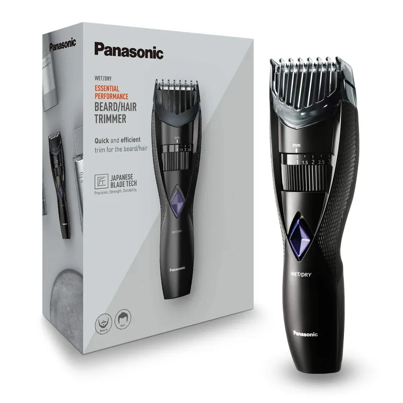 Regola barba Panasonic con 19 impostazioni di lunghezza resistente all‘ acqua - ERGB37K503 Professionale