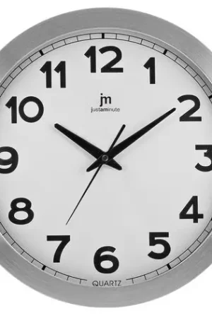 Ultimissimo Modello Orologio da parete Lowell 00710 movimento continuo e silenzioso, diametro 25 cm, colore Argento