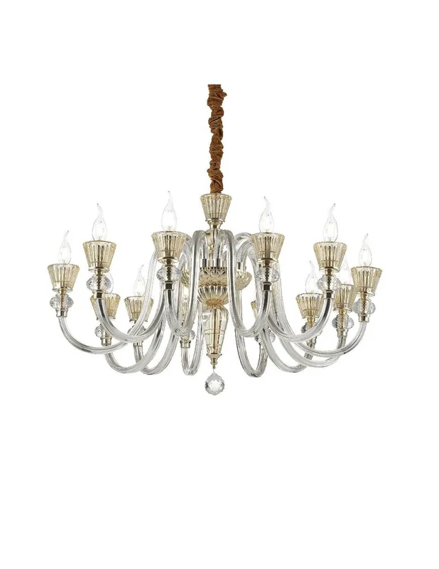 Ideal Lux Strauss SP12 lampadario classico di lusso E14 40W Spedito Oggi