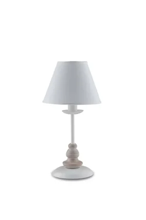 Vendita Finale Lumetto contemporaneo shabby chic tortora e bianco 1 luce luxury lgt 056