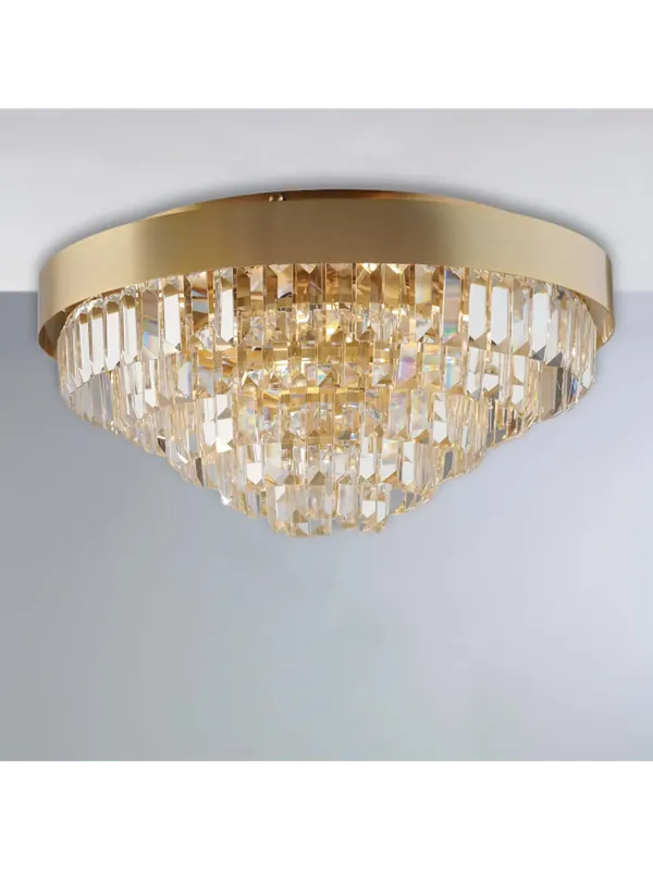 Offerta Del Giorno Plafoniera classica oro in cristallo 8 luci luxury lgt 032 design swarovsky