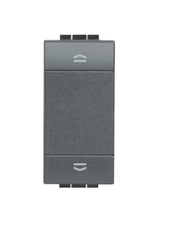 Pulsante doppio Bticino Livinglight interbloccato antracite - L4037N Offerta Lampo