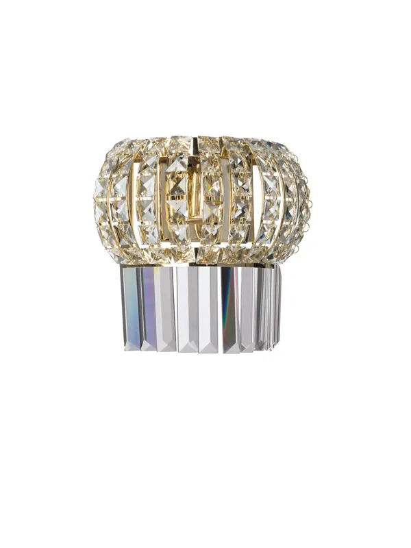 Applique classico oro in cristallo 2 luci luxury lgt 029 design swarovsky Ultime Pezzi