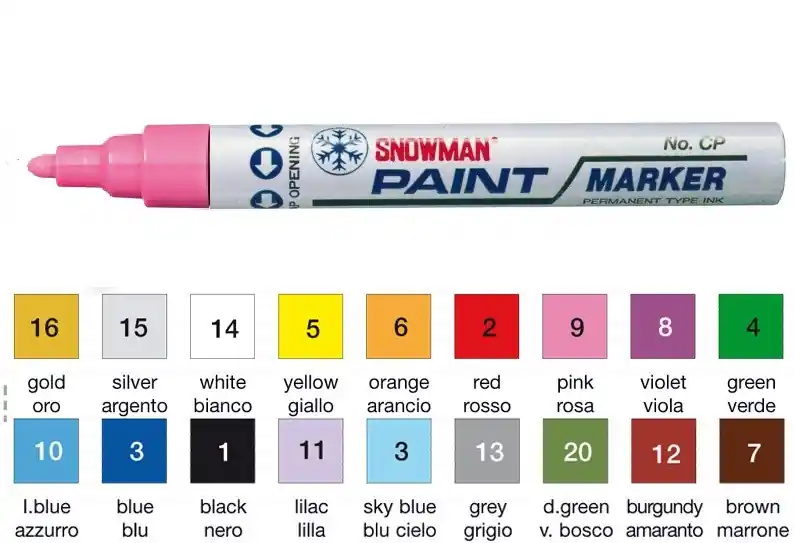 Occasione Imperdibile Pennarello indelebile marcatore e per ritocco Paint Marker Snowman - ROSA