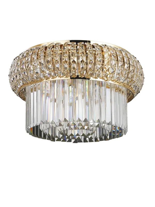 Offerta Speciale Plafoniera classica oro in cristallo 8 luci luxury lgt 027 design swarovsky