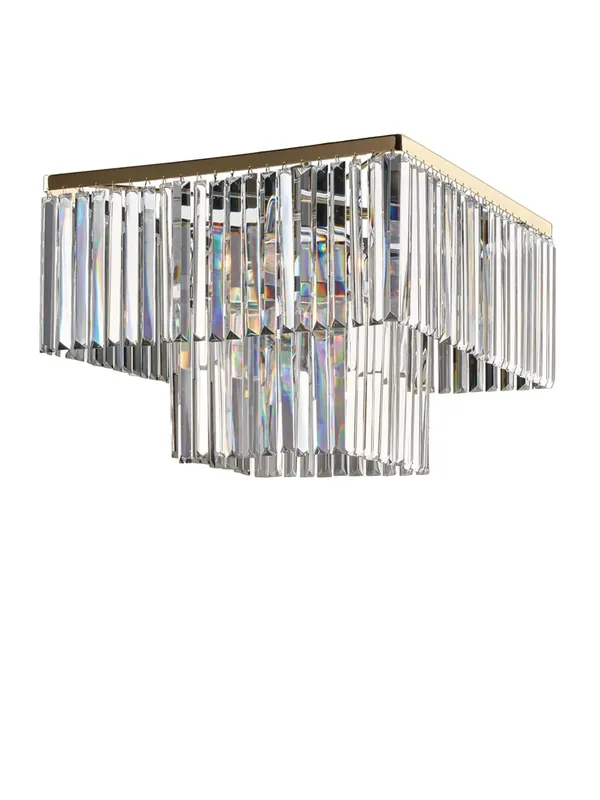 Bestseller Plafoniera classica oro in cristallo 8 luci luxury lgt 025 design swarovsky