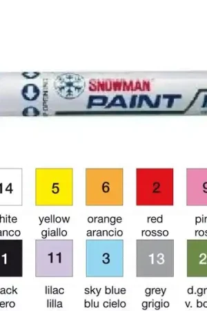 Ultima Occasione Pennarello indelebile marcatore e per ritocco Paint Marker Snowman - BLU